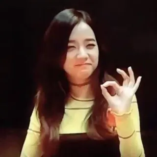 👌 dfb0c50c mujer, gesto OK, chica, seña de mano whatsapp sticker