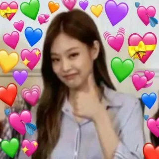👍 561121c0 Jennie Kim kpop, jennie, hati, imut, jempol, idola, penyanyi telegram sticker
