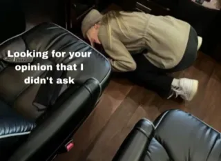 👀 7379a3fc Looking for your opinion that I didn't ask pendapat, sarkasme, humor, meme internet telegram sticker