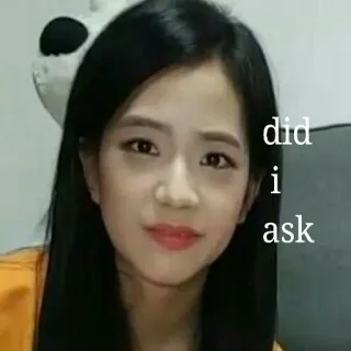 😕 c9106021 did i ask Meme, Ekspresi, Pertanyaan, Sindiran telegram sticker