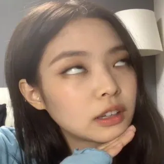 🙄 effe39c0 wanita, mata, wajah, ekspresi, gadis, orang telegram sticker