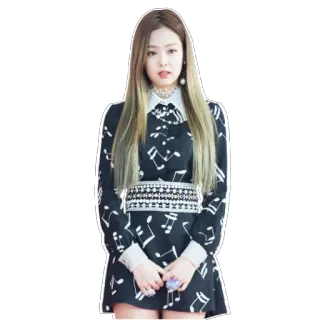🙎 03d1d205 Jennie Kim ジェニー, K-POP, 歌手, アイドル, セレブ, 音楽, ファッション whatsapp sticker