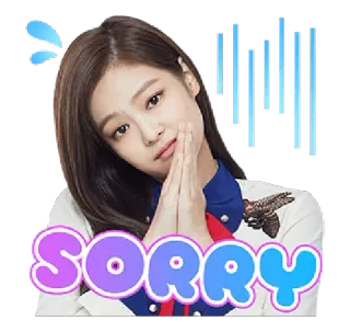 😢 455d4c40 SORRY ขอโทษ, ขออภัย, การให้อภัย, สีหน้า, อารมณ์, น่ารัก telegram sticker