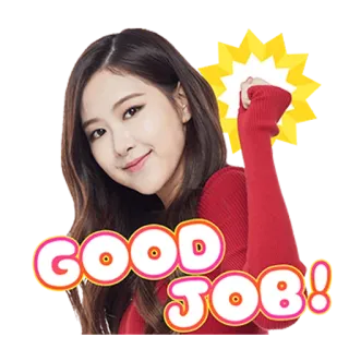 ✊️ 587e92e9 GOOD JOB! bravo, positivo, incoraggiamento, successo, ben fatto whatsapp sticker