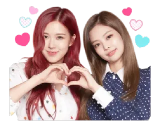 ❤️ 7ed087f5 kpop, cuore, amore, rosa, jennie, gruppo femminile, asiatica, carina whatsapp sticker