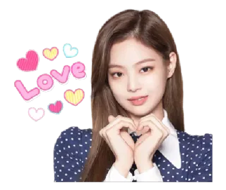 ❤️ ee5246f8 Love amore, cuore, affetto, kpop, coreano, ragazza, bellezza whatsapp sticker