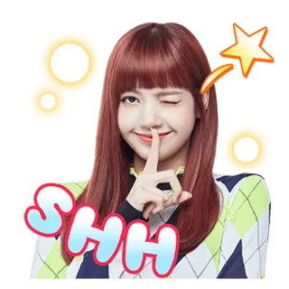 😶 f8dccb72 SHH shh, silenzio, zitto, occhiolino, dito sulle labbra whatsapp sticker