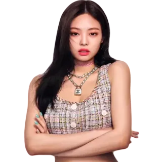 😐 cc2963e9 Jennie Kim 珍妮, Blackpink, K-pop, 歌手, 名人, 女性, 肖像, 时尚 telegram sticker