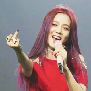 🖕 f40e042d cantante, musica, dito medio, offensivo, gesto telegram sticker