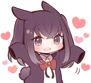 Black Sweetie Bunny By SR telegram stickers