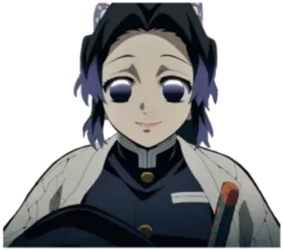 🙂 7544447c Shinobu Kocho Demon Slayer Anime, Demon Slayer, Shinobu Kocho, Postać, Uśmiech, Manga telegram sticker