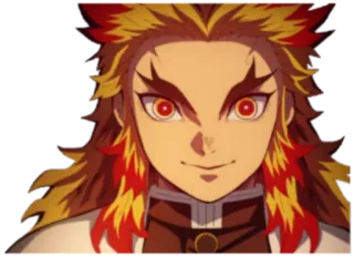🙂 cc87933b Rengoku Demon Slayer Anime, Demon Slayer, Rengoku, Ogień, Płomień, Manga telegram sticker