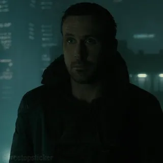 🙂 0175cd19 K Blade Runner 2049 Blade Runner, Ryan Gosling, K, movie, science fiction, film telegram sticker
