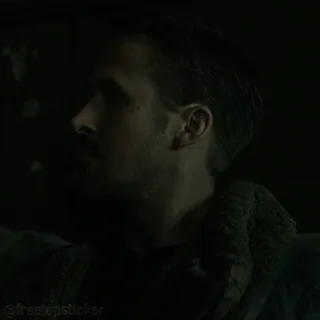 😒 fce65569 @freetopsticker person, man, profile, dark, sticker telegram sticker