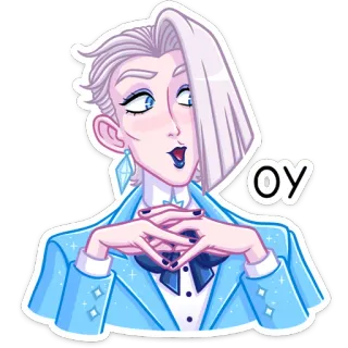 👩 0a6e8766 OY 漫画, キャラクター, ステッカー, ダイヤモンド, グラマー, おしゃれ telegram sticker