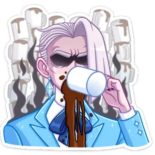 😝 d06e6d15 コーヒー, 飲み物, 疲れ, ミーム, 眠い, ゾンビ telegram sticker