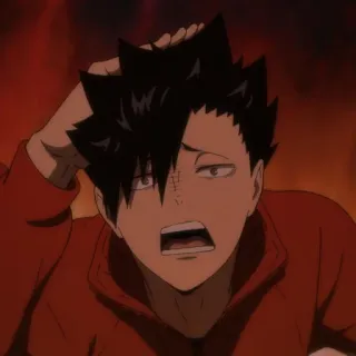 🌟 330f5325 Kuroo Tetsurou Haikyuu!! anime, haikyuu, kuroo tetsurou, character, cartoon telegram sticker