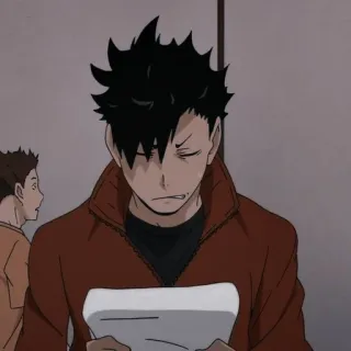 🌟 399a6421 Kuroo Tetsurou Haikyuu!! anime, haikyuu, kuroo tetsurou, volleyball, manga telegram sticker