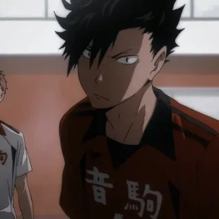 🌟 4258a522 Kuroo Tetsurou Haikyuu!! 音駁 anime, haikyuu, kuroo tetsurou, volleyball, character telegram sticker
