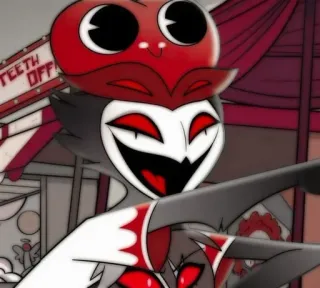 🦉 0dc20687 Stolas Helluva Boss uil, demon, cartoon, Helluva Boss, animatie whatsapp sticker