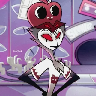 🦉 478c6946 Stolas Helluva Boss uil, demon, hel, prins, vogel, cartoon whatsapp sticker