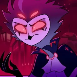 🦉 77cca84c Stolas Helluva Boss uil, demon, verdrietig, cartoon, Helluvaboss whatsapp sticker