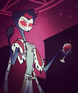 🦉 e36edbc5 Stolas Helluva Boss Helluva Boss, Stolas, Uil, Demon, Wijn whatsapp sticker