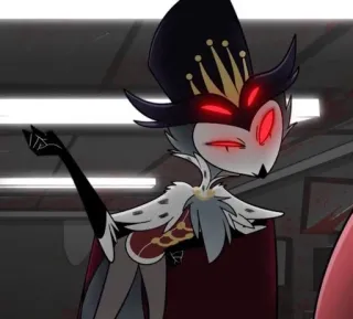 🦉 ee04cb92 Stolas Helluva Boss uil, demon, prins, cartoon, vogel whatsapp sticker