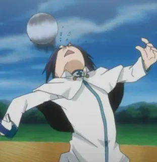 🤯 12131884 Anime, Karakter, Lucu, Reaksi, Bleach, Squad Zero, Ichibei Hyosube telegram sticker