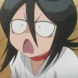 😳 feb5956e Rukia Kuchiki Bleach Anime, Karakter, Manga, Lucu, Ekspresi, Imut telegram sticker