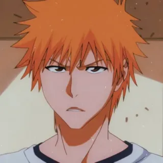 😠 12a6782b Ichigo Kurosaki Bleach Anime, Manga, Rambut Oranye, Ichigo, Kurosaki, Shinigami telegram sticker