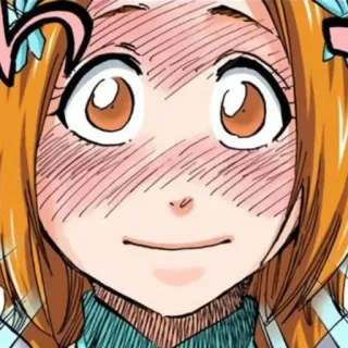 ⚔ dcd6e50d Orihime Inoue Bleach anime, manga, sorridente, personaggio, Orihime telegram sticker