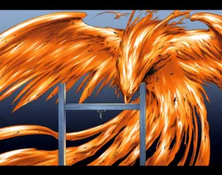 ๐ฅ e04f8edb phoenix, bird, fire, mythical creature, fantasy telegram sticker