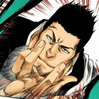 🥴 e8819abd 动漫, 中指, 冒犯, 手势, 漫画, 角色 telegram sticker