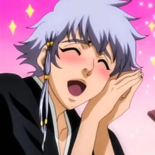 ☺️ 2474be44 Izuru Kira Bleach Anime, Postać, Szczęśliwy, Słodki, Zadowolony telegram sticker