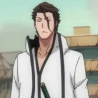 😶 777fd4fa Sosuke Aizen Bleach Anime, Bleach, Aizen, Sosuke Aizen, Postać telegram sticker