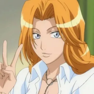 ✌ a29e9e62 Rangiku Matsumoto Bleach Anime, Postać, Rangiku Matsumoto, Bleach telegram sticker