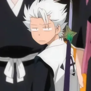 😐 c2a1d933 Toshiro Hitsugaya Bleach Anime, Bleach, Toshiro Hitsugaya, Kapitan, Miecz telegram sticker