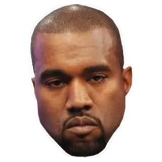 😐 b25b8428 Kanye West ラッパー, ミュージシャン, セレブ, カニエ, ウェスト whatsapp sticker