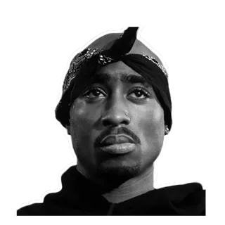 😐 d85fc087 2Pac ラッパー, 音楽, ポートレート, アーティスト whatsapp sticker