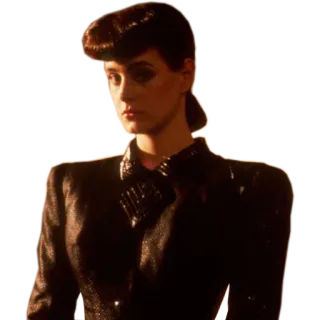 🙎 f69cbc7e Rachael Blade Runner 瑞秋, 银翼杀手, 哈里森·福特, 科幻, 电影 telegram sticker