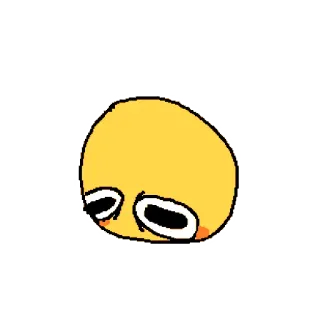 😑 2cc42fcb 表情符号, 难过, 黄色 telegram sticker