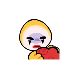 🤡 9577cb6a 表情符号, 难过, 爱, 哭 telegram sticker