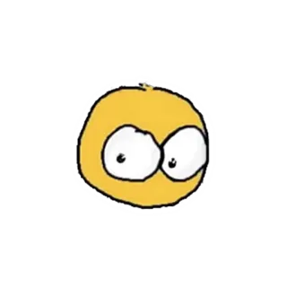😕 bfa2a1f4 卡通, 黄色, 斑点, 眼睛, 搞笑, 角色 telegram sticker