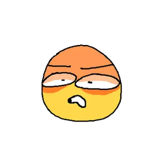 🤨 dfa0a310 表情符号, 生气, 沮丧, 脸, 表情 telegram sticker