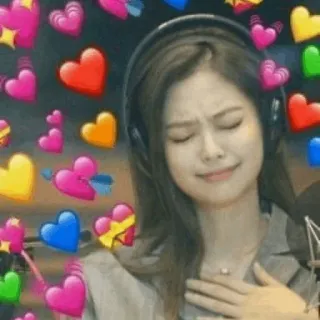 🗿 2156bc70 Jennie kpop, blackpink, дженни ким, сердца, певица, айдол telegram sticker