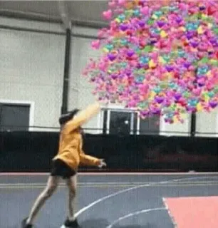 🗿 b56fd009 сердечки, любовь, нежность, человек, эмоции, стикеры, желтый, баскетбол telegram sticker