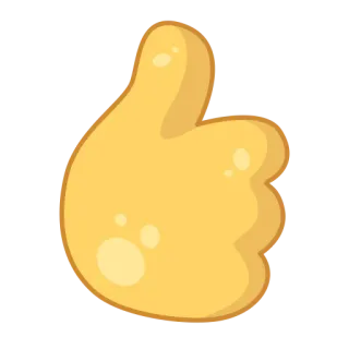 👍 cf079779 ยกนิ้ว, อิโมจิ, ชอบ, เชิงบวก, การอนุมัติ, ความเห็นด้วย telegram sticker