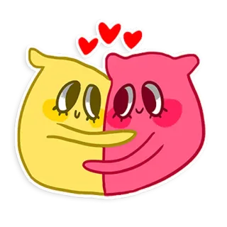 🥰 1dd8f935 การ์ตูน, ความรัก, น่ารัก, หัวใจ, กอด, คาวาอิ, แอนิเมชั่น telegram sticker