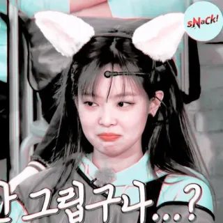 🥟 ae4a1943 그리구 kpop, carino, orecchie da gatto, new jeans, pop coreano telegram sticker